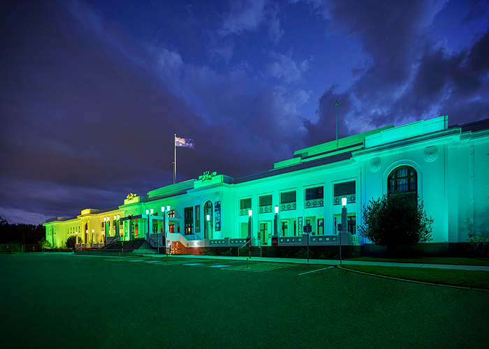 Colour-changing Lighting for Old Parliament House by WE-EF