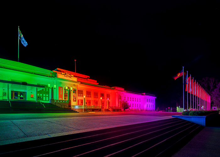 Colour-changing Lighting for Old Parliament House by WE-EF