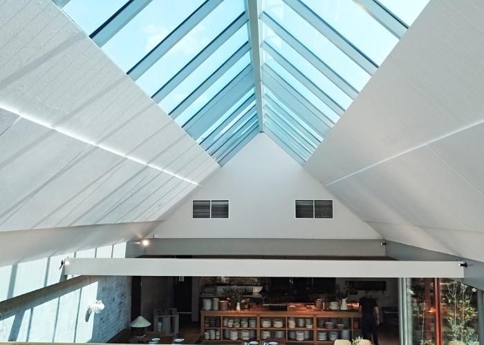 Gazbar Glass Roof System by Atlite Skylights