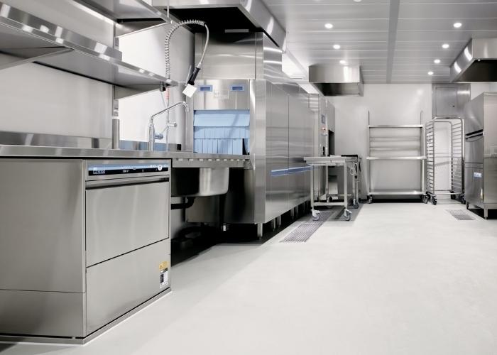 Hotel Kitchen & Bar Epoxy Flooring by Durable Floors