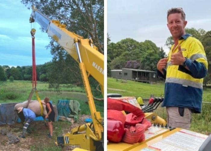 Emergency Crane Operator Saves Livestock from Preston Hire Group