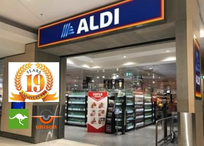 Unison Supplying Aldi Stores Australia for 19 Years