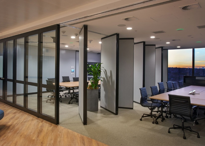 Sustainable Acoustic Operable Walls for Commercial Use by Bildspec