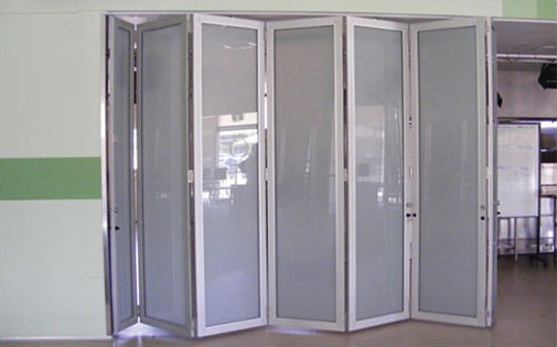 Non Acoustic Glass Stacker Doors from Bildspec