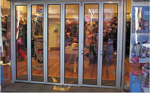 Non Acoustic Glass Stacker Doors from Bildspec