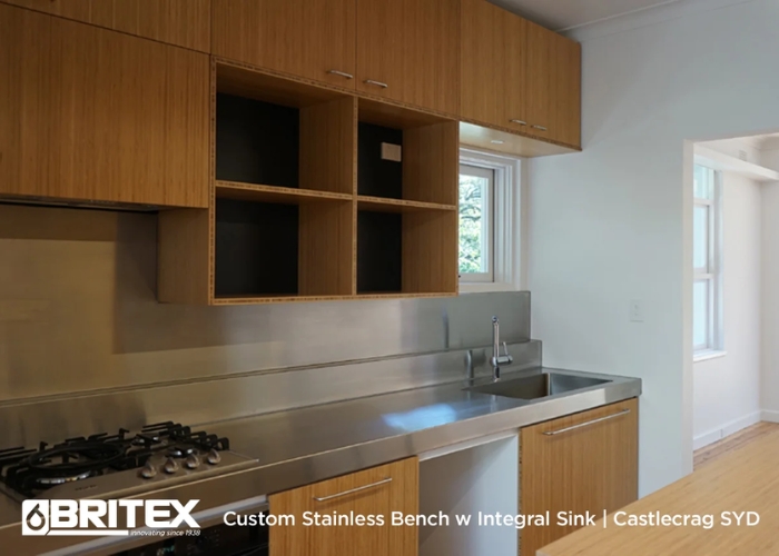 Custom Sink & Benchtop for Domestic Kitchens by Britex