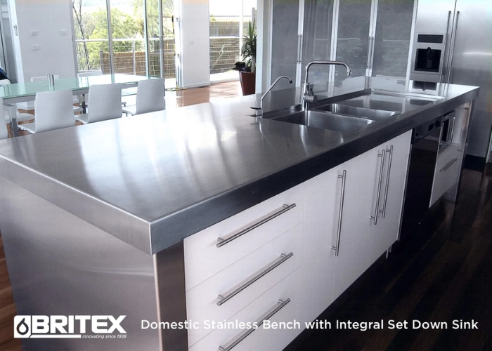 Custom Sink & Benchtop for Domestic Kitchens by Britex