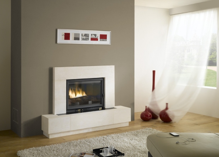 Cast Iron Wood Fireplace from Cheminees Chazelles