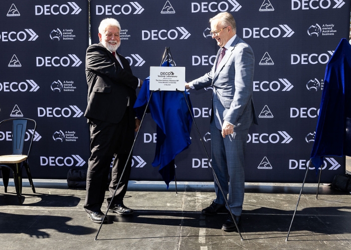 Prime Minister Unveils DECO Australia's New Testing Laboratory & Innovation Centre