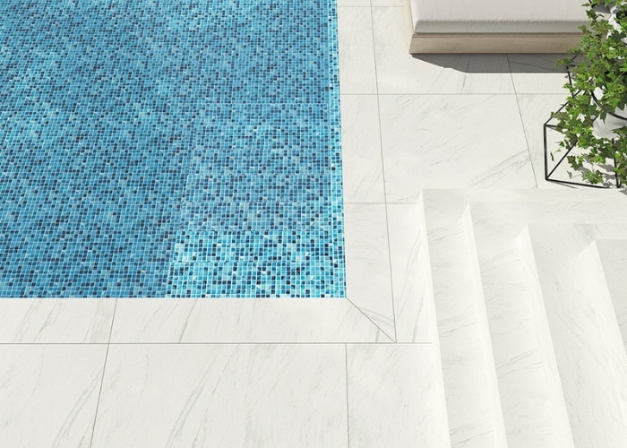 Spanish Glass Mosaic Tiles for Swimming Pools by MDC Mosaic