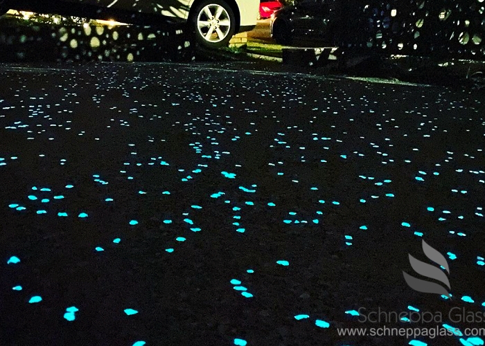 Sustainable Glow in the Dark Stones for Indoor or Outdoor Use by Schneppa Glass