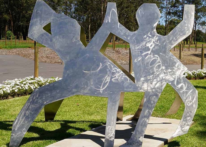 Stainless Steel Garden Sculptures from SOHO Galleries
