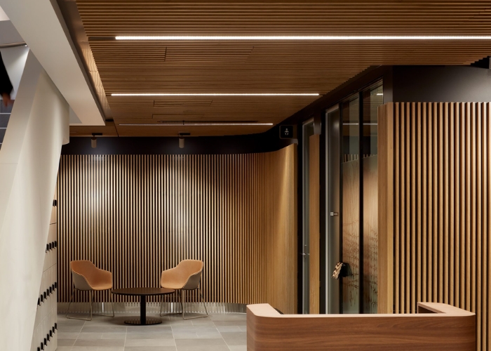 Custom SUPASLAT Linings for Modern Research Institute by Supawood
