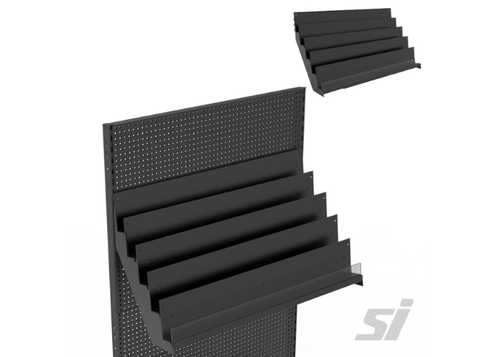 Tiered Magazine Rack by SI Retail
