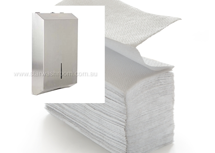 Ultra Slim Line Interleaved Paper Towel Dispenser by Star Washroom Accessories