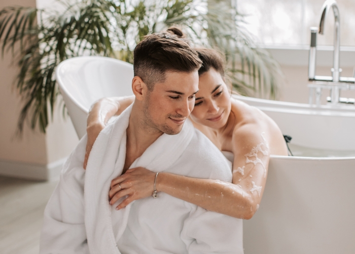 Two Person Spa Bath by Tilo Tapware
