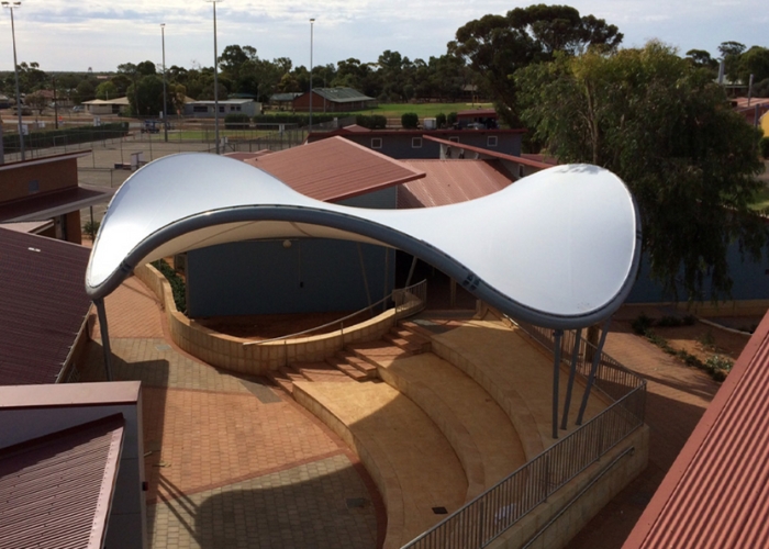 Saddle-Like Shade Structure for Weatherproofing from Makmax Australia