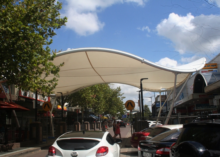 Saddle-Like Shade Structure for Weatherproofing from Makmax Australia