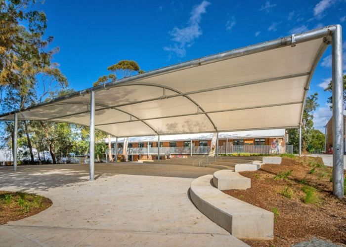 Canopies for Sun-Safe Outdoor School Spaces from Makmax Australia