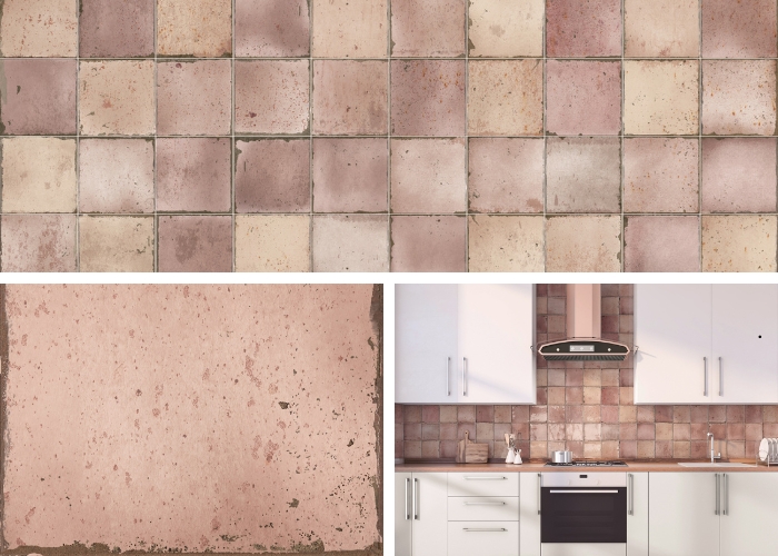 Amazonia Coral Ceramic Wall Tiles from MDC Mosaics