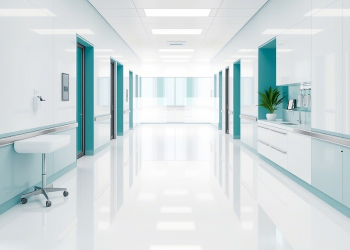 Disease-Resistant Solid Surface Panels for Hygienic Interiors by Marmox Australia