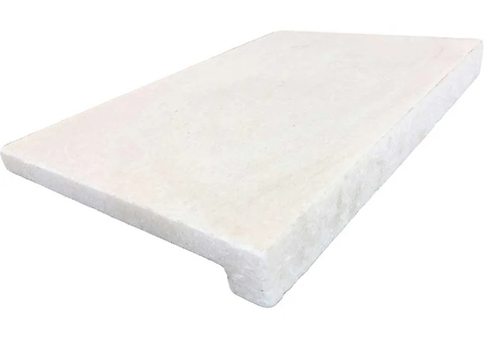Bianco Marble Bullnose Coping for Pools by Simons Seconds