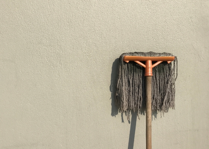 Wall Mounted Mop Holder by Star Washroom Accessories