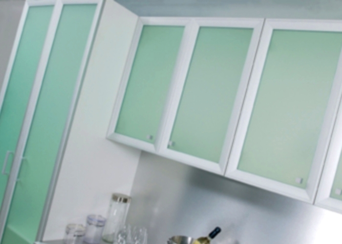 Aluminium Framed Acrylic Panels for Kitchens by Allplastics