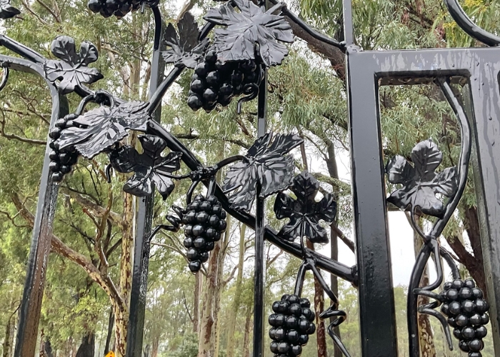 Wrought Iron Grapes for Gates by AWIS