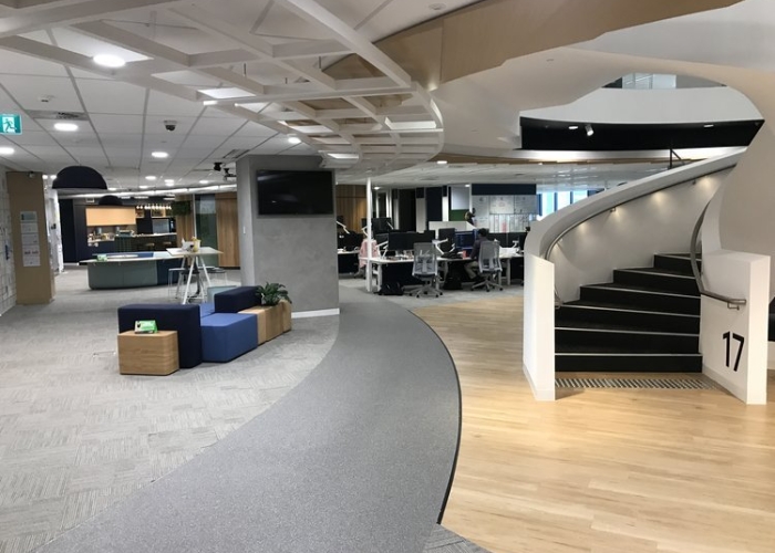 Quartz Stone Flooring for Offices by Danlaid