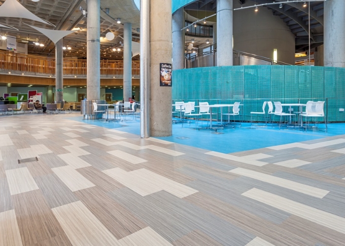 Modular Linoleum Planks for Interior Flooring by Forbo