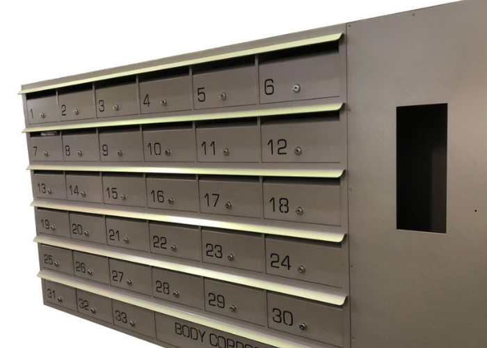 Aluminium Mailbox Banks for Commercial Properties by Mailmaster