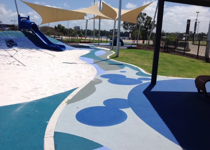Colourful Textured Coating for Playgrounds by MPS Paving Systems