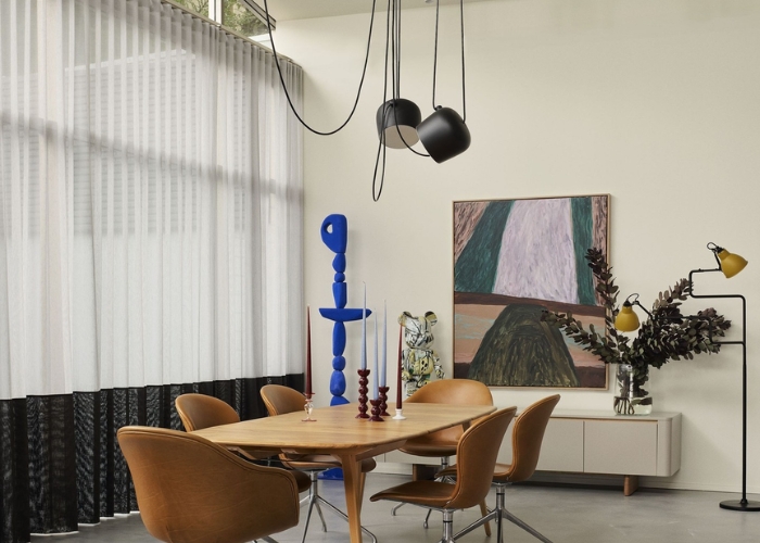Custom Two Toned Curtains by Solis