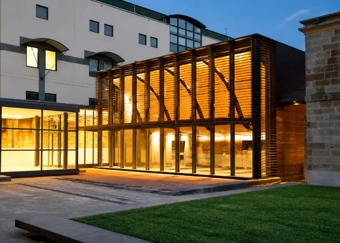 Curved Perforated Acoustic Ceiling Panels for Heritage Restoration by SUPAWOOD