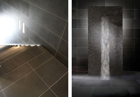 Basalt wall and floor tiles