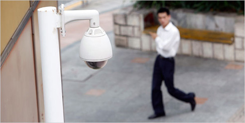 installed dome camera