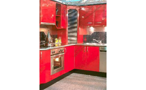 Red Kitchen in MIROTHANE