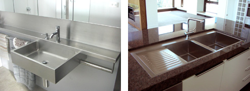 stainless steel sink