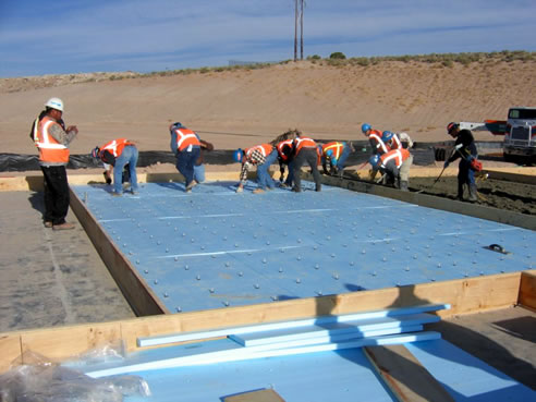 thermomass concrete insulation system installation