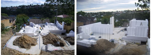 house built with insulated bricks