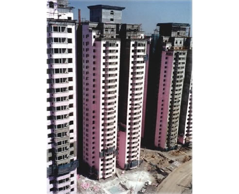 extruded polystyrene rigid foam insulated high rises