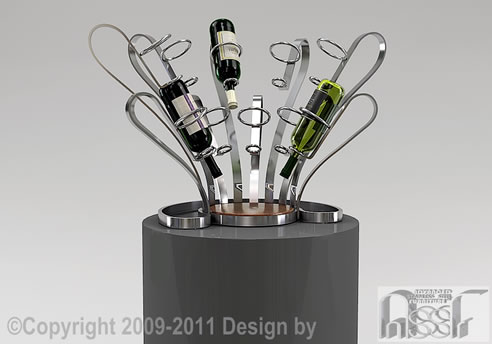decorative table wine rack
