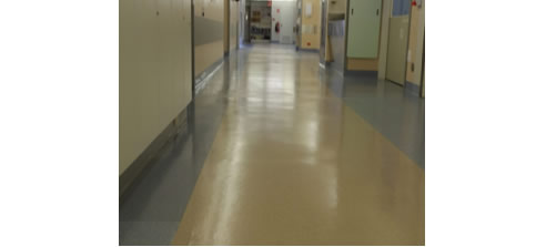 wearmax anti-slip coating on hospital floor