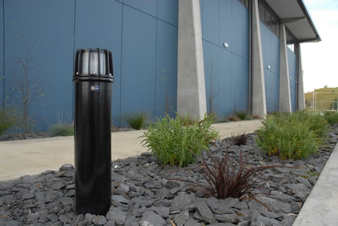 bollard with integrated lighting