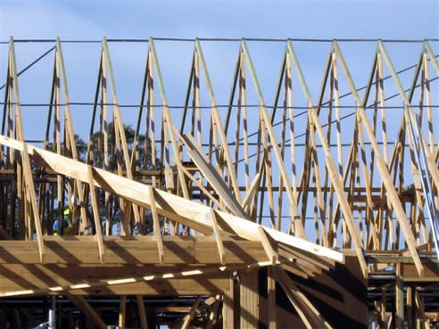truss mitek spacers erection