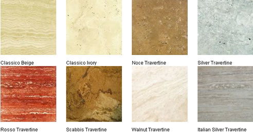 travertine colours