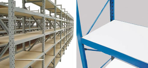 chipboard and melamine longspan shelving