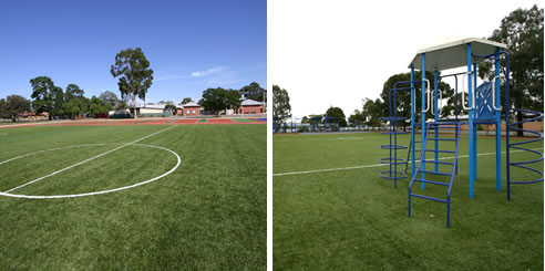 synthetic grass park areas