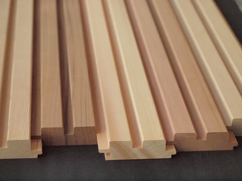 western red cedar machined profile